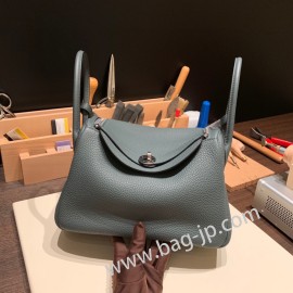 エルメス リンディ26 Clemence トリヨンクレマンス ブルーオラージュ Y7 /Blue Orage シルバー金具 lindy26-050 全手縫い