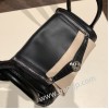 エルメス リンディミニ19 Mini Lindy  touch  ブラック 89 /Black & ルージュグレナ K1 / Rouge Grenat   シルバー金具  lindymini-004 全手縫い