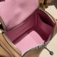 エルメス リンディミニ19 Mini Lindy  swiftスイフト チャイ 0M/Chai & モーヴシルベストルX9 /Mauve Sylvestre   シルバー金具  lindymini-012 