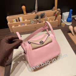 エルメス リンディミニ19 Mini Lindy  swift スイフト ローズサクラ 3Q /Rose Sakura   シルバー金具  lindymini-013 