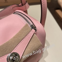 エルメス リンディミニ19 Mini Lindy  swift スイフト ローズサクラ 3Q /Rose Sakura   シルバー金具  lindymini-013 