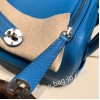 エルメス リンディミニ19 Mini Lindy 0F/ Blue Frida 0F /Blue Frida   ブルーフリーダ 0F/ Blue Frida 0F /Blue Frida   シルバー金具  lindymini-015 