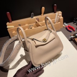 エルメス リンディミニ19 Mini Lindy Clemence トリヨンクレマンス トレンチ S2/ Trench  ゴールド金具  lindymini-045 全手縫い