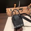 エルメス リンディミニ19 Mini Lindy Clemence トリヨンクレマンス ブラック 89 /Black (Noir)   シルバー金具  lindymini-049 全手縫い