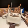 エルメス リンディミニ19 Mini Lindy Clemence トリヨンクレマンス ナタ I2 /Nata   シルバー金具  lindymini-051 全手縫い