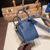 エルメス リンディミニ19 Mini Lindy Clemence トリヨンクレマンス ディープブルー S4 /Deep Blue   シルバー金具  lindymini-065 全手縫い