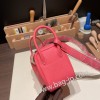 エルメス リンディミニ19 Mini Lindy Clemence トリヨンクレマンス ローズアザレ 8W /Rose Azalee   シルバー金具  lindymini-073 全手縫い