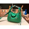 エルメス リンディミニ19 Mini Lindy Clemence トリヨンクレマンス バンブー 1K /Bambou   シルバー金具  lindymini-075 全手縫い