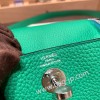 エルメス リンディミニ19 Mini Lindy Clemence トリヨンクレマンス バンブー 1K /Bambou   シルバー金具  lindymini-075 全手縫い