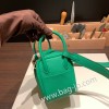 エルメス リンディミニ19 Mini Lindy Clemence トリヨンクレマンス バンブー 1K /Bambou   シルバー金具  lindymini-075 全手縫い