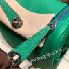エルメス リンディミニ19 Mini Lindy Clemence トリヨンクレマンス バンブー 1K /Bambou   シルバー金具  lindymini-075 全手縫い