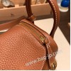 エルメス リンディミニ19 Mini Lindy Clemence トリヨンクレマンス ゴールド 37/ Gold  ゴールド金具  lindymini-080 全手縫い