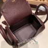 エルメス リンディミニ19 Mini Lindy Clemence トリヨンクレマンス ルージュセリエ 0G /Rouge Sellier   シルバー金具  lindymini-087 全手縫い