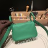 エルメス リンディミニ19 Mini Lindy Clemence トリヨンクレマンス バンブー1K /Bambou  ゴールド金具  lindymini-095 全手縫い