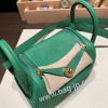エルメス リンディミニ19 Mini Lindy Clemence トリヨンクレマンス バンブー1K /Bambou  ゴールド金具  lindymini-095 全手縫い