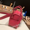 エルメス リンディミニ19 Mini Lindy Clemence トリヨンクレマンス ローズエクストリーム I6 /Rose Extreme  ゴールド金具  lindymini-098 全手縫い