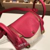 エルメス リンディミニ19 Mini Lindy Clemence トリヨンクレマンス ローズエクストリーム I6 /Rose Extreme  ゴールド金具  lindymini-098 全手縫い