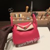 エルメス リンディミニ19 Mini Lindy Clemence トリヨンクレマンス ローズエクストリーム I6 /Rose Extreme   シルバー金具  lindymini-099 全手縫い