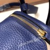 エルメス リンディミニ19 Mini Lindy Clemence トリヨンクレマンス ブルーサフィール 73 /Blue Saphir  ゴールド金具  lindymini-103 全手縫い