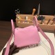 エルメス リンディミニ19 Mini Lindy Clemence トリヨンクレマンス モーヴシルベストル X9 /Mauve Sylvestre   シルバー金具  lindymini-104 全手縫い