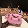 エルメス リンディミニ19 Mini Lindy Clemence トリヨンクレマンス モーヴシルベストル X9/ Mauve Sylvestre   ゴールド金具   lindymini-105 全手縫い