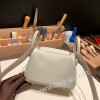 エルメス リンディミニ19 Mini Lindy Clemence トリヨンクレマンス パールグレー 80 / Pearl Grey  ゴールド金具  lindymini-108 全手縫い
