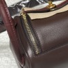 【Hermès Touch Mini Lindy】スワイフトレザー × マットアメリカンオール igator 0G ルージュセリエ ゴールドフィッティング 高級感満載のエレガントバッグ