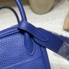 【Mini Lindy】目を引く「7T ブルーエレクトリック」× シルバー金具 軽量＆大容量 小柄・背高い方両方にマッチする個性的なミニバッグ