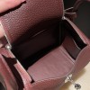【Mini Lindy】大人の落ち着いた「57 ボルドー」 軽量＆大容量 小柄・背高い方両方にピッタリなミニバッグ