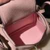 【Mini Lindy Clemence（TC）】柔らかな「3Q ローズサクラ」 可愛らしさと実用性兼備の日常欠かせないミニバッグ