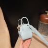 【Mini Lindy swift  U2/Blue Zephyr】夏の色調 × ゴールド金具 エレガントなハンドバッグ