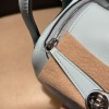 【Mini Lindy】スワイフトレザー U2 ブルーゼフィール × シルバー金具 夏の清涼感たっぷりのミントブルーバッグ