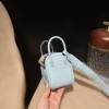 【Mini Lindy】スワイフトレザー U2 ブルーゼフィール × シルバー金具 夏の清涼感たっぷりのミントブルーバッグ