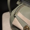 【Mini Lindy】スワイフトレザー Q1 セージ 落ち着いたサルサ色 小サイズで大容量の大人のミニバッグ