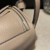 【Mini Lindy Clemence（TC）】トリヨンクレマンス ×81 グリトゥルティエール 柔らかなムーングレー 日常にピッタリな大人のエレガンスミニバッグ