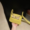 【Mini Lindy Clemence（TC）】トリヨンクレマンス ×9R ライム 鮮やかなレモングリーン 夏の陽気を纏う日常必須ミニバッグ