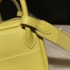 【Mini Lindy Clemence（TC）】トリヨンクレマンス ×9R ライム 鮮やかなレモングリーン 夏の陽気を纏う日常必須ミニバッグ