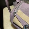 「超カワイイ！Mini Lindy 5H Cyclamen シクラメン シルバー金具付き ミニサイズでかわいさと実用性兼ね備えたバッグ」