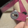 【Mini Lindy Clemence（TC）】柔らかなマゼンタパープル × シルバー金具 大人のエレガンスと可愛らしさを兼ね備えた日常必須ミニバッグ