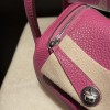 【Mini Lindy Clemence（TC）】柔らかなマゼンタパープル × シルバー金具 大人のエレガンスと可愛らしさを兼ね備えた日常必須ミニバッグ