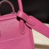 【Mini Lindy Clemence（TC）】柔らかなマゼンタパープル × シルバー金具 大人のエレガンスと可愛らしさを兼ね備えた日常必須ミニバッグ