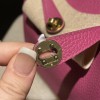 【Mini Lindy Clemence（TC）】艶やかなマゼンタパープル × ゴールド金具 大人の華やかさと可愛らしさを兼ね備えた日常必須ミニバッグ