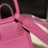 【Mini Lindy Clemence（TC）】艶やかなマゼンタパープル × ゴールド金具 大人の華やかさと可愛らしさを兼ね備えた日常必須ミニバッグ