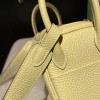 【Mini Lindy】超キュートミニサイズ「1Z ジョーヌプッサン ×I2 ナタ」 明るいイエロー × ヌードベージュ 小柄・背高い方両方にピッタリな「キャンディーカラーミックス」バッグ