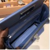エルメス ケリー  21cm Mini2424 evercolor 7E /Blue Brighton シルバー金具 全手縫い