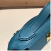 エルメス ケリー  21cm Mini2424 W0 /Vert Bosphore ゴールド金具 全手縫い