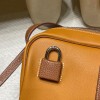 新型メンズバッグ Nouveau on body ボストンバッグ ～存在感抜群の大ロックデザイン 37 ゴールドブラウン × 銀金具～