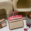 Framboise  フランボワーズ  Birkin picnic ピクニックバッグ  ピクニックに最も贅沢なギア、一目惚れの竹編みバッグ
