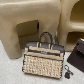 0G/Rouge Sellier  ルージュセリエ  Birkin picnic ピクニックバッグ  ピクニックに最も贅沢なギア、一目惚れの竹編みバッグ