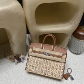 37 /Gold   ゴールド Birkin picnic ピクニックバッグ  ピクニックに最も贅沢なギア、一目惚れの竹編みバッグ